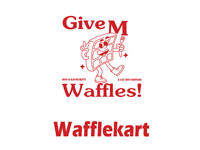 Give me waffles branding graphic design logo logotracing redesignlogo redrawlogo vectorart vectortracing