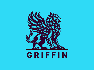 Griffin Logo business classic company creature emblem griffin griffon gryphon guardian luxury modern mythical professional protective reliability respectable royal ui ux vector
