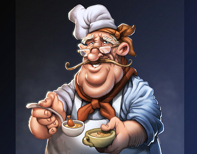 Cook character character design design graphic design illustration