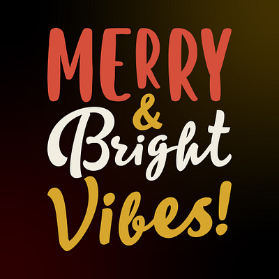 Merry & Bright Vibes! art artist artwork bright christmas graphic design graphics illustration merry mug print print on demand printable recreate redraw shirt t shirt vebes vector vectorize