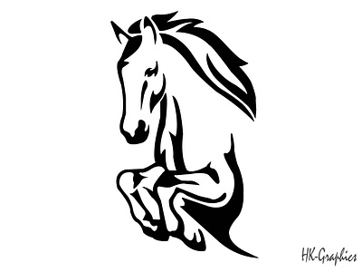 HORSE branding graphic design horse imagetracing logo logotracing redrawdesign redrawlogo silhotehorse vectorart vectortracing