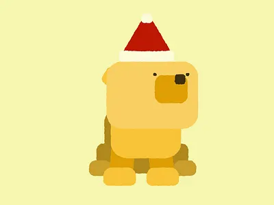 Christmas Chow Chow 2d adobe after effects animation chow chow christmas dog doggy gif motion motion design motion graphics red santa tennis yellow