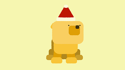 Christmas Chow Chow 2d adobe after effects animation chow chow christmas dog doggy gif motion motion design motion graphics red santa tennis yellow