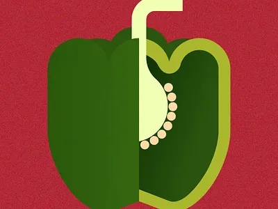 Pepper garden green pepper plant