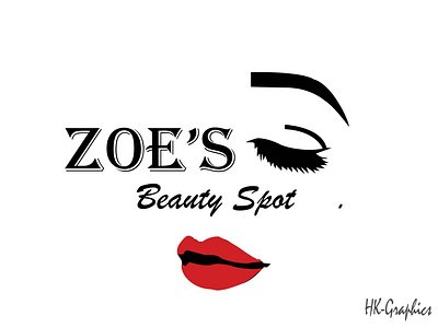 ZOE`S BEAUTY SALOONS beautysaloons branding graphic design imagetracing logo logotracing redrawdesign redrawlogo saloon vectorart vectortracing