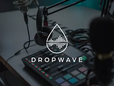 Dropwave Logo Variation branding design graphic design illustration logo typography vector
