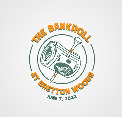 The Bankroll at Bretton Woods bank bankroll beltway golf golfer logo money roll tee
