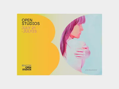 Beacon Open Studios Print Materials art directionn compos creative design graphic design layout print design