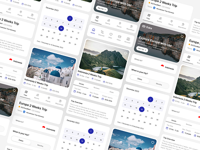 A concept travel based tile designs design minimal product design tiles travel ui ux