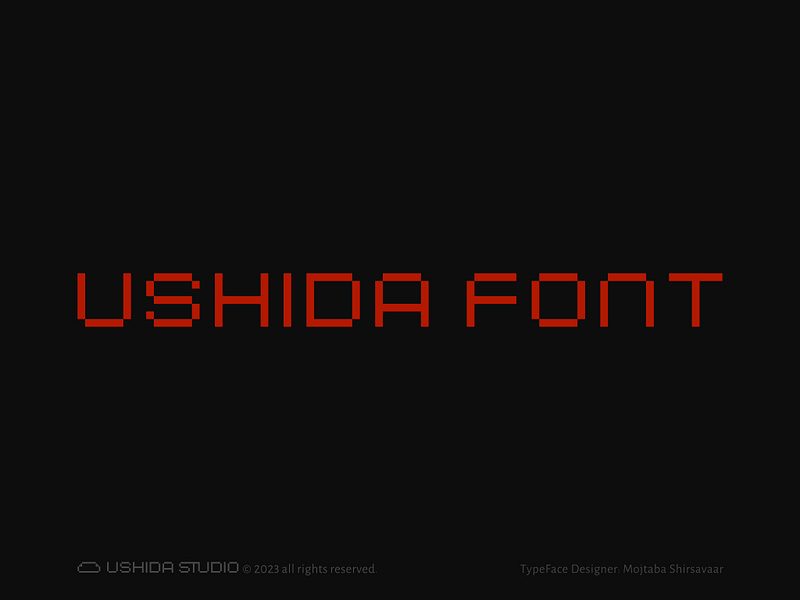 Ushida Typeface brand identity branding font fonts graphic design logo typeface typography