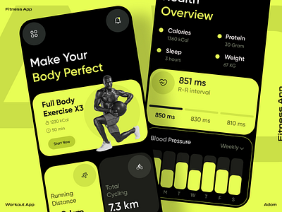 Fitness App Design adom app app design app ui body body building app fitness fitness app fitness app design gym ui ux workout workout plan app