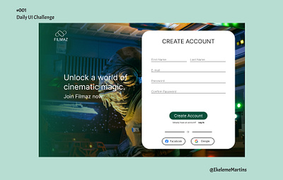 Daily UI #001: Sign Up dailyui ui