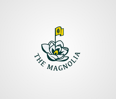 The Magnolia flower golf guest holly logo magnolia member tree