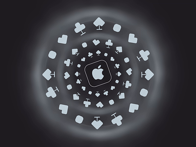 Apple animation apple branding card graphic design logo motion motion graphics shape ui