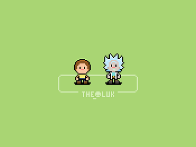 Pixel Art Characters - Rick and Morty characters pixel art pixel artist retro games rick and morty theoluk video games