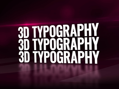 3D kinetic typography 3d animation design dynamic graphic design intro kinetic logo modern motion motion graphics opener typography