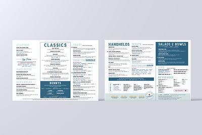 Menu Design for a New Location of a Brunch Restaurant Chain graphic design layout design menu design print design