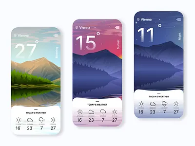 Weather App android android app animation app forecast graphic design interface ios iphone app iphone app design meteorology mobile mobile app mobile interface mobile ui motion motion design motion graphics ui weather