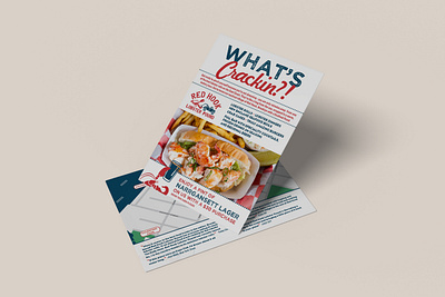 Red Hook Lobster Pound Promotional Postcard branding graphic design marketing print design