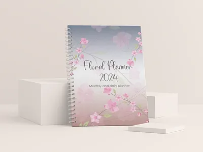 Floral planner 2024 2024 design floral 2024 graphic design illustration planner planner2024 vector