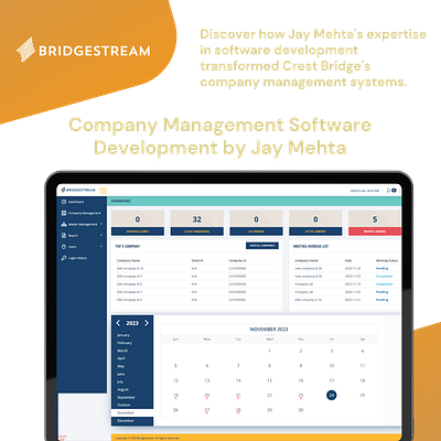 Company Manage Software by Jay Mehta software ui