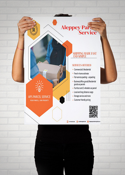 POSTER DESIGN - Aleppey Parcel Service design flyer graphic design poster