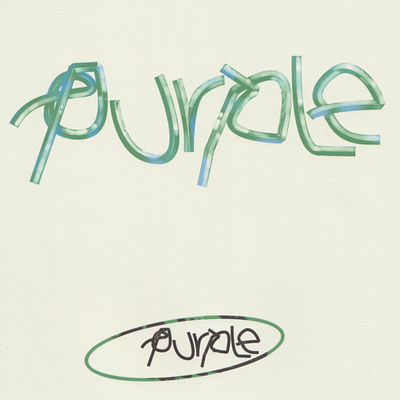 PURPLE - Lettering Play branding illustration lettering logo procreate texture
