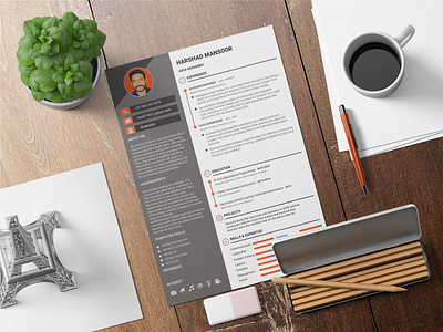 RESUME - Harshad Mansoor design graphic design resume