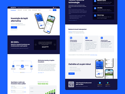 Landing Page for Start-up blue landing pafe start up startup ui ux web website