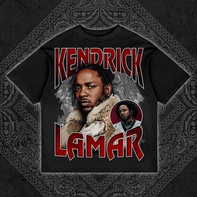 Kendrick Lamar Vintage Rap Tee Bootleg Design bootleg bootleg design bootleg tshirt design graphic design rap tee
