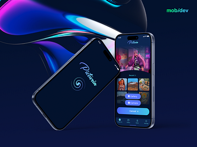 Picturia App ai flutter gallery mobile app photos ui ux