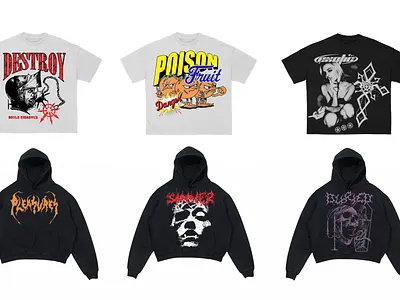 I will create graphic t-shirt design for your clothing brand 3d branding design graphic design illustration logo motion graphics typography vector