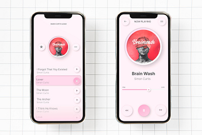 Music player ui design figma graphic design music player application ui userinterface