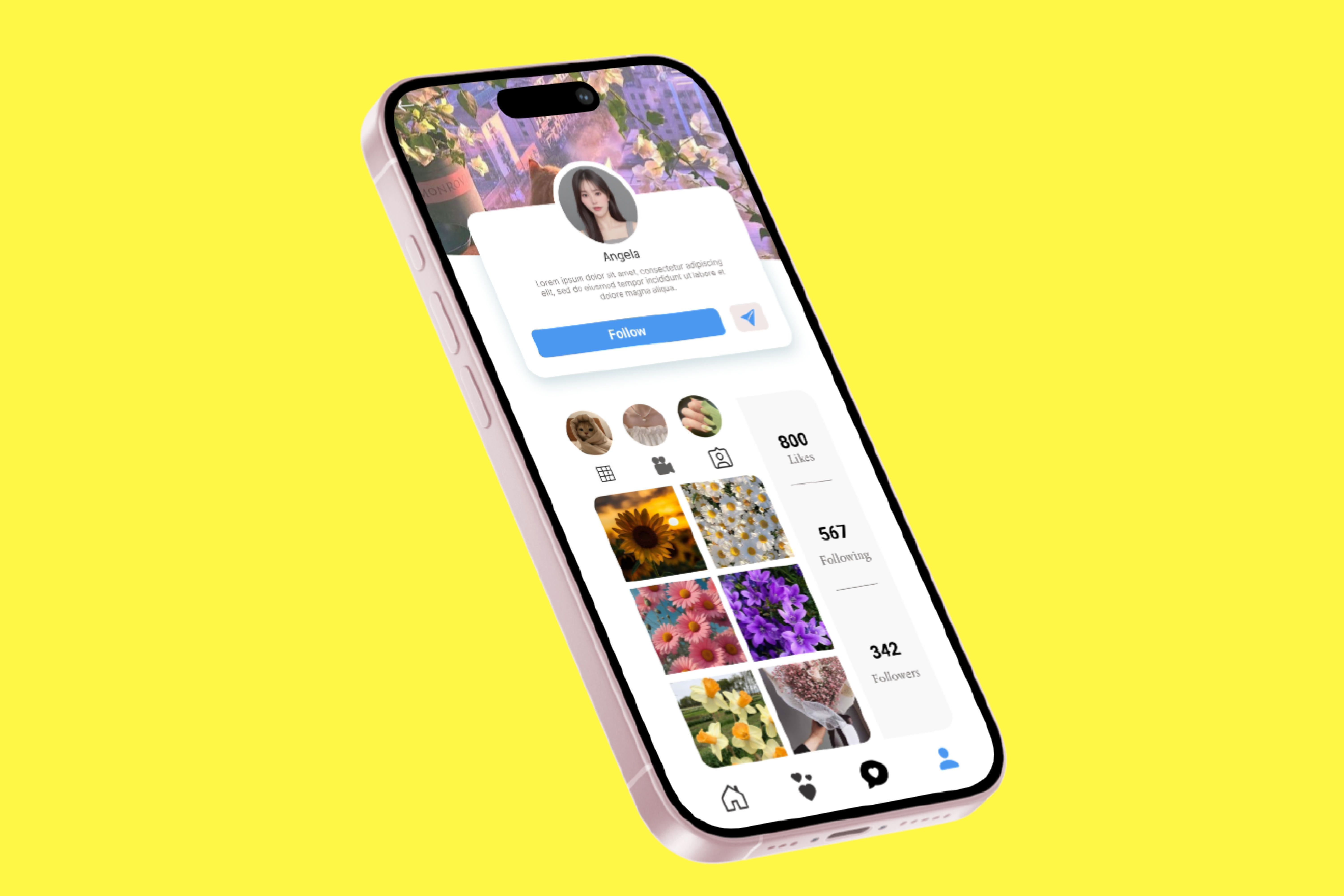User -Profile dailyui graphic design ui