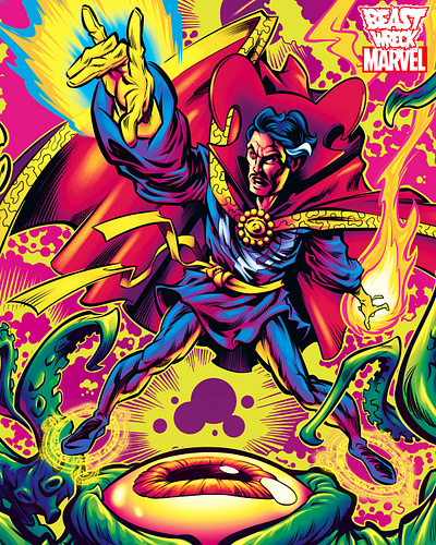 DOCTOR STRANGE Licensed Shirt Design Color Crop disney doctor strange marvel comics superhero
