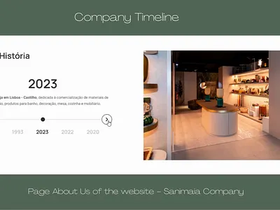 Company Timeline animation figma ui ux