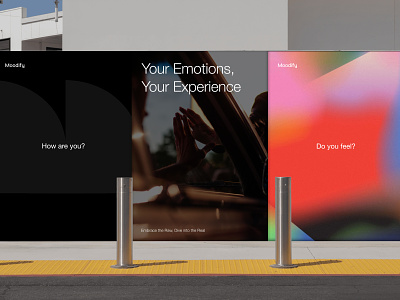 Moodify • Branding 3d ai app brand branding design emotion experience generative graphic design identity logo product ux