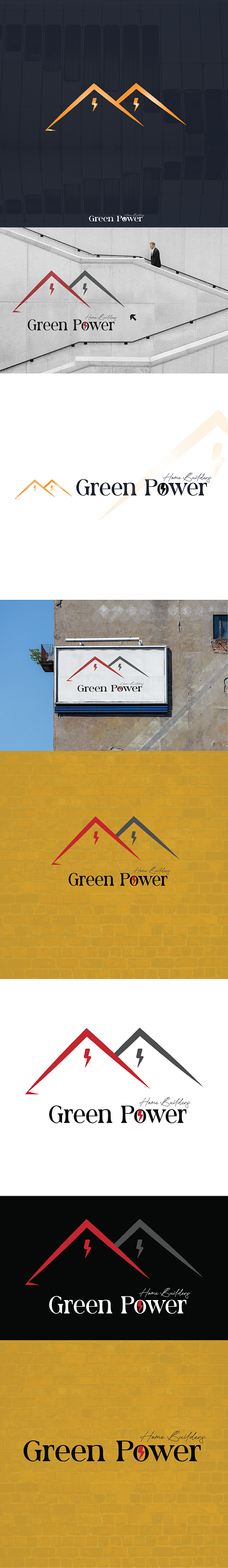 Green Power branding design graphic design illustration logo typography