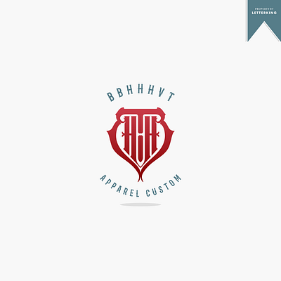 BBHHHVT MONOGRAM LOGO branding design graphic design lettering logo logotype retro typography vector vintage