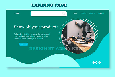 Landing Page User Interface app branding design graphic design illustration logo typography ui ux