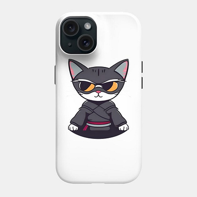 My ninja girl. Phone Case art branding cat comic design digital event poster graphic design illustration kitty layout design logo ninja oo4 graphics poster design ui