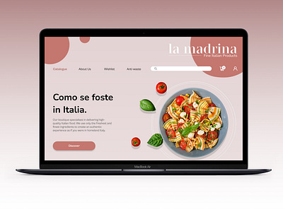 La Madrina - Gourmet Italian Food e-commerce shop branding e commerce italian ui ux