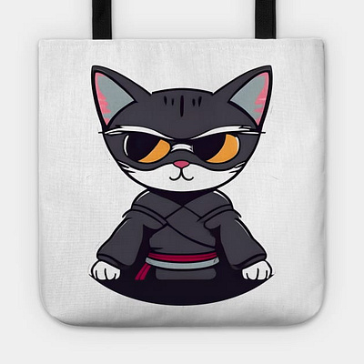 My ninja girl. Tote accossories art branding cat design digital event poster graphic design illustration kitty layout design logo ninja oo4 graphics poster design product design tote ui