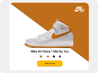 DailyUI #033 - Customize Product branding dailyui design figma nike product sneaker ui ux