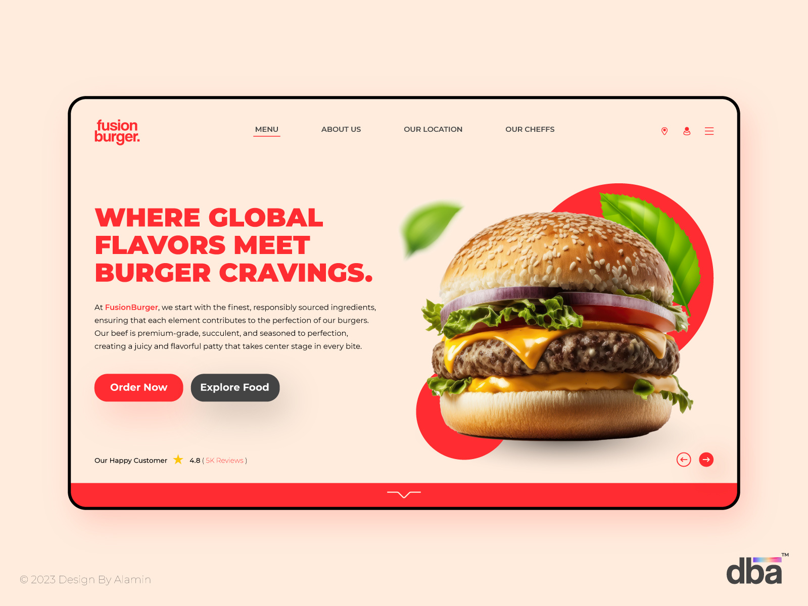 Burger Landing Page | Restaurant Banner | Ads by Al-Amin Shikder on ...