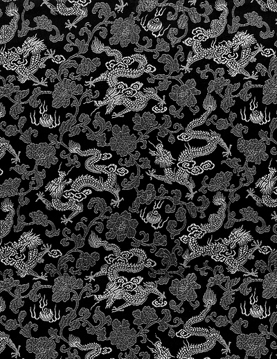 Satin Dragon AOP graphic design pattern t shirt textile