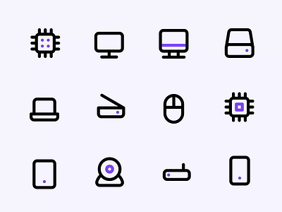 Devices Icon Pack adobe aftereffects animation branding design devices flat graphic design icon icon pack icons iconscout illustration logo minimal motion graphics ui