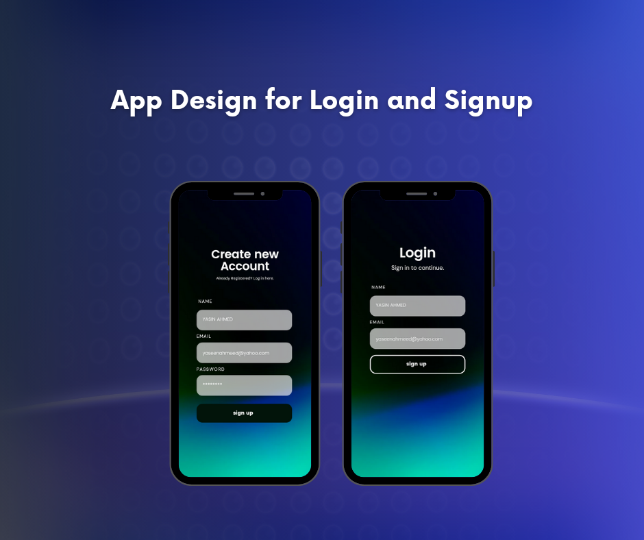 Login Page Mobile app by Yasin Ahmed on Dribbble
