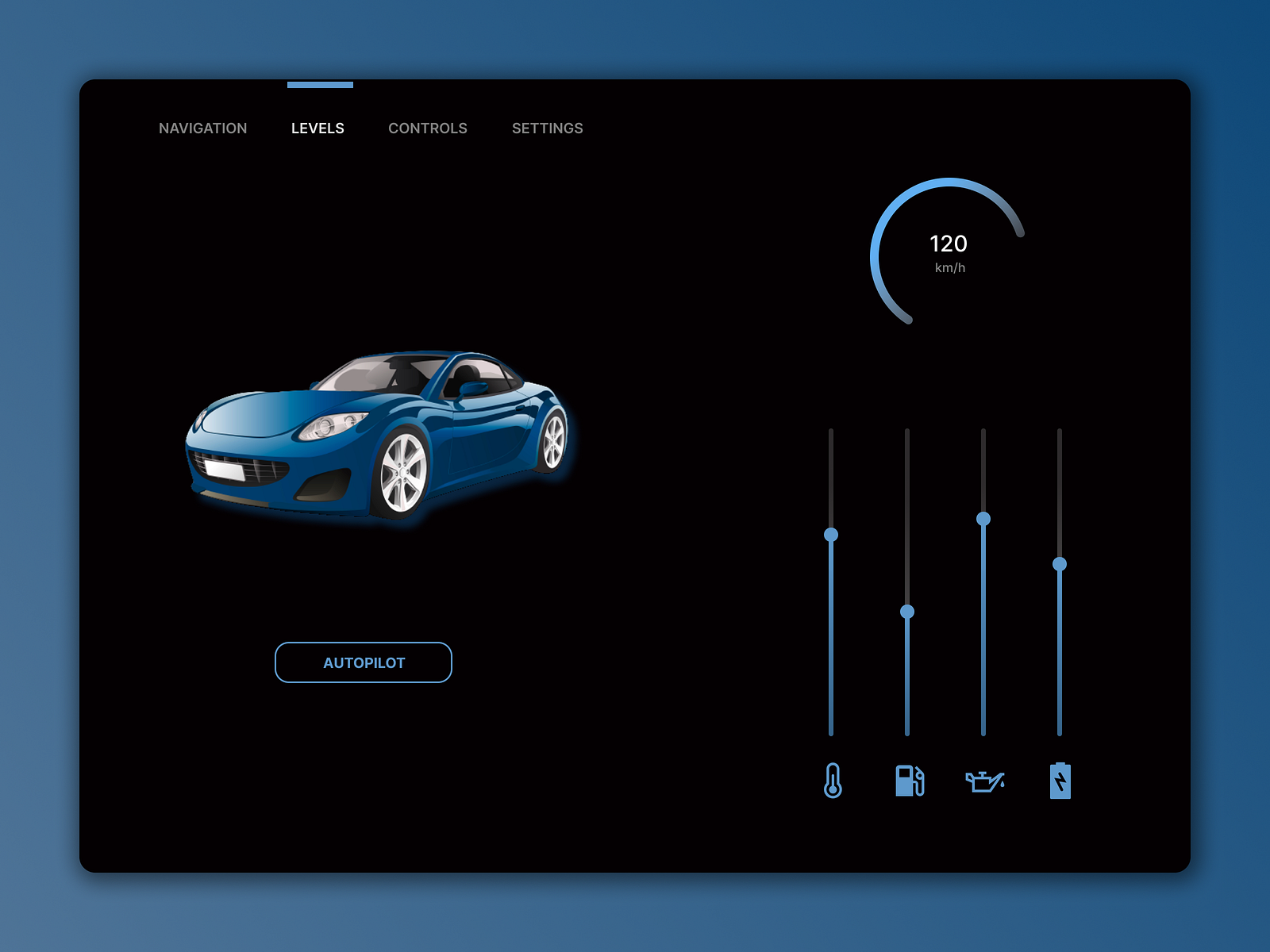 Car Interface UI by Collins Aigbokhaode on Dribbble