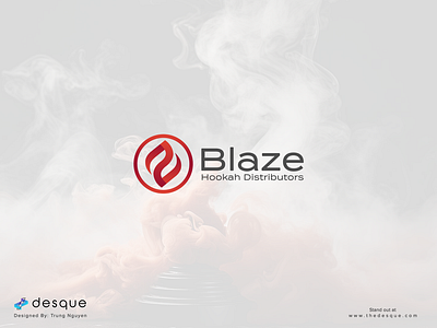 Logo Design - Blaze Hookah Distributors brand design branding distributor hookah logo logo design visual identity